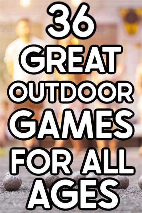 fun games to play outside|47 Best Outdoor Games to Try in 2025 .